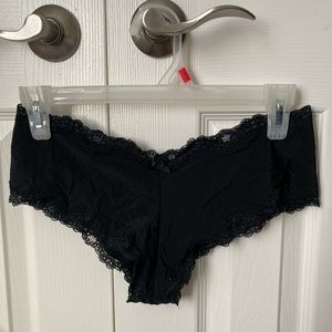 Silky black lace women’s cheeky panties